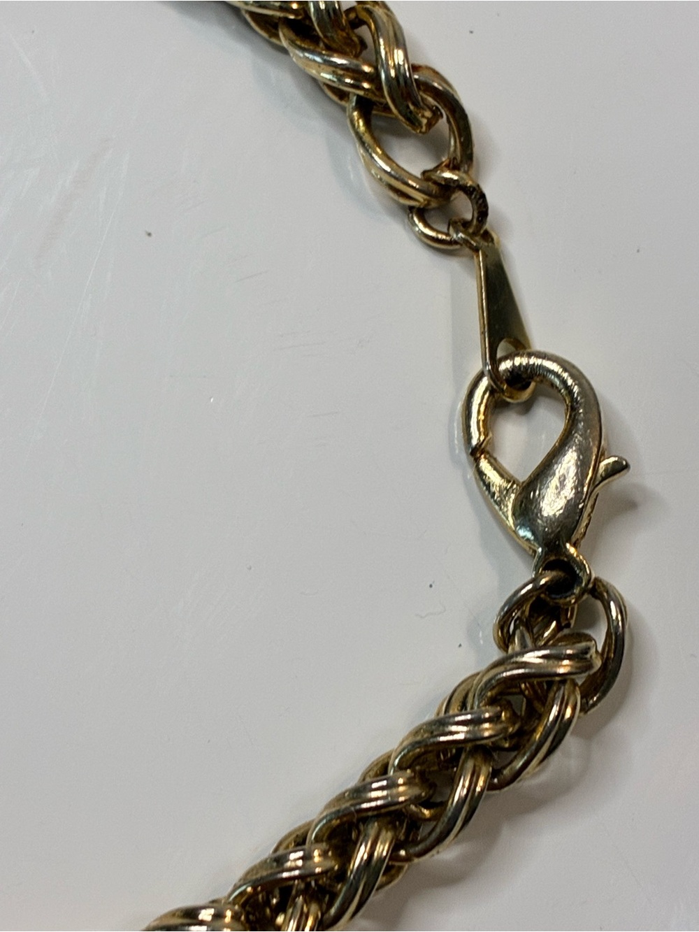 Gold and Silver Braided Rope Chain Bracelet High Low Timeless Every Day Easy - Picture 13 of 15